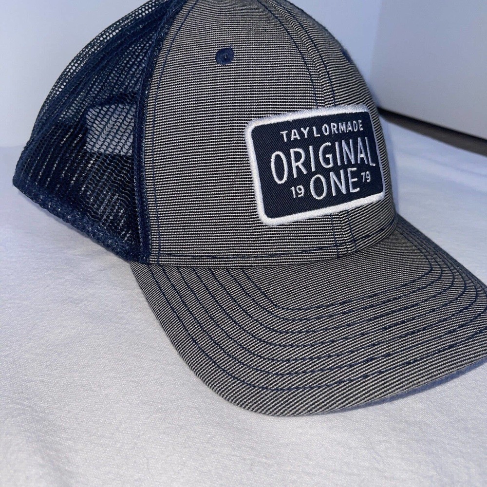 TAYLOR MADE GOLF ADULT UNISEX SNAPBACK ADJUSTABLE HAT: GREY (ORIGINAL ONE 1979) - Picture 4 of 11